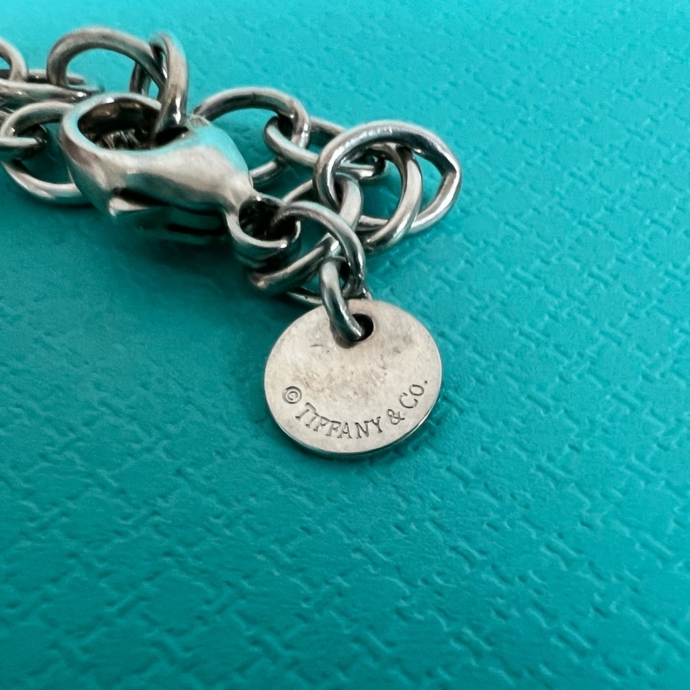 🔴🆑Authentic TIFFANY & CO INFINITY VINTAGE Sterling Silver Link Bracelet 🆑🔴 - Picture 6 of 9